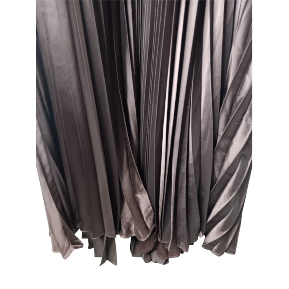New with Tags Mac Duggal 26737 Brown Pleated Cutout Gown Long Sleeve Size 8 - Picture 16 of 16